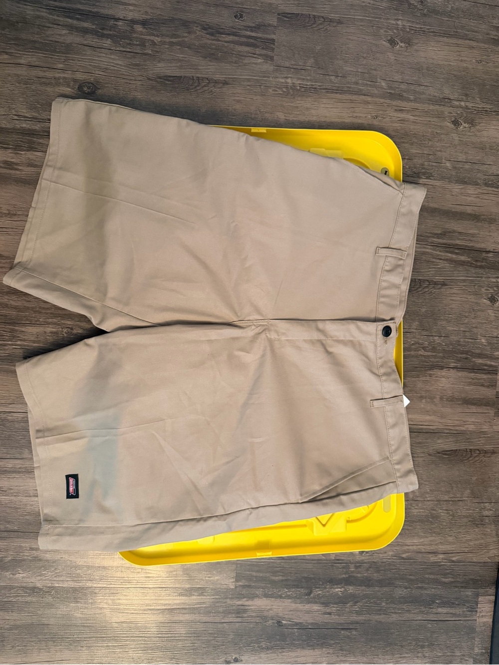 Dickies Tan/Beige Work Shorts with Logo Tag